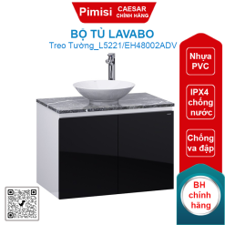 Bộ tủ lavabo Caesar L5221/EH48002ADV chậu đặt bàn