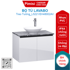 Bộ tủ lavabo Caesar L5221/EH48002AV chậu đặt bàn