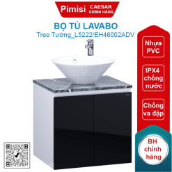 Bộ tủ lavabo Caesar L5222/EH46002ADV chậu đặt bàn