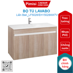 Bộ tủ lavabo Caesar LF5028/EH15028AW7V liền bàn