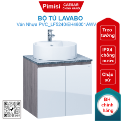 Bộ tủ lavabo Caesar LF5240/EH46001AWV chậu đặt bàn