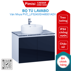 Bộ tủ lavabo Caesar LF5240/EH48001ADV chậu đặt bàn