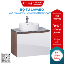 Bộ tủ lavabo Caesar LF5240/EH48001AWV chậu đặt bàn