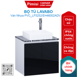 Bộ tủ lavabo Caesar LF5252/EH46002ADV chậu đặt bàn