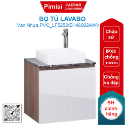 Bộ tủ lavabo Caesar LF5252/EH46002AWV chậu đặt bàn