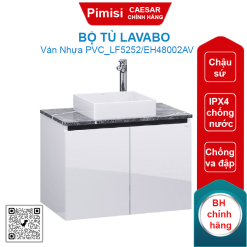 Bộ tủ lavabo Caesar LF5252/EH48002AV chậu đặt bàn