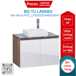 Bộ tủ lavabo Caesar LF5252/EH48002AWV chậu đặt bàn