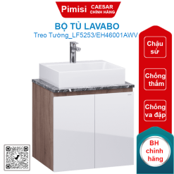 Bộ tủ lavabo Caesar LF5253/EH46001AWV chậu đặt bàn