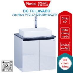 Bộ tủ lavabo Caesar LF5254/EH46002AV chậu đặt bàn