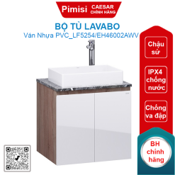 Bộ tủ lavabo Caesar LF5254/EH46002AWV chậu đặt bàn
