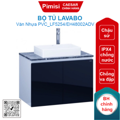 Bộ tủ lavabo Caesar LF5254/EH48002ADV chậu đặt bàn