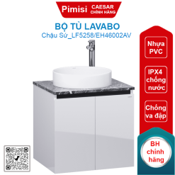Bộ tủ lavabo Caesar LF5258/EH46002AV chậu đặt bàn