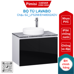Bộ tủ lavabo Caesar LF5258/EH48002ADV chậu đặt bàn