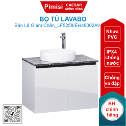 Bộ tủ lavabo Caesar LF5258/EH48002AV chậu đặt bàn