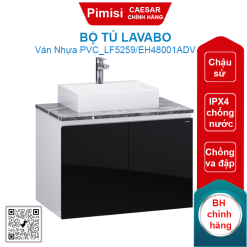 Bộ tủ lavabo Caesar LF5259/EH48001ADV chậu đặt bàn