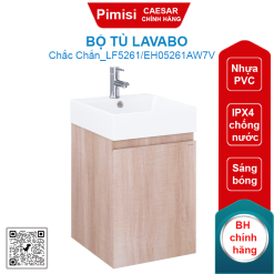 Bộ tủ lavabo Caesar LF5261/EH05261AW7V liền bàn