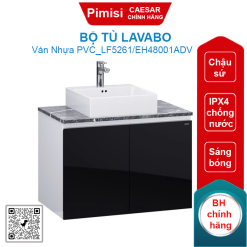Bộ tủ lavabo Caesar LF5261/EH48001ADV chậu đặt bàn