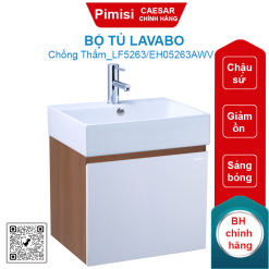 Bộ tủ lavabo Caesar LF5263/EH05263AWV liền bàn