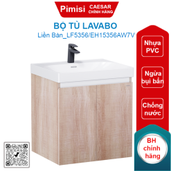 Bộ tủ lavabo Caesar LF5356/EH15356AW7V liền bàn