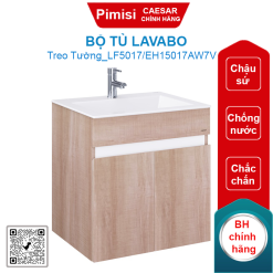 Bộ tủ lavabo treo tường Caesar LF5017/EH15017AW7V màu trắng