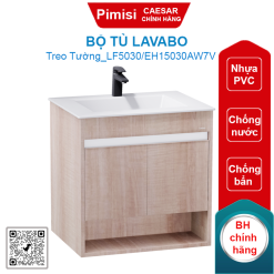 Bộ tủ lavabo treo tường Caesar LF5030/EH15030AW7V màu trắng