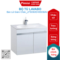 Bộ tủ lavabo treo tường Caesar LF5036/EH05036AV màu trắng