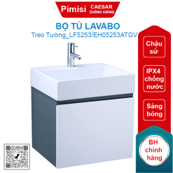 Bộ tủ lavabo treo tường Caesar LF5253/EH05253ATGV màu trắng