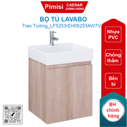Bộ tủ lavabo treo tường Caesar LF5253/EH05253AW7V màu trắng