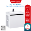 Bộ tủ lavabo treo tường Caesar LF5357/EH15357CLV màu trắng