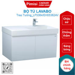 Bộ tủ lavabo treo tường Caesar LF5384/EH05382AV màu trắng