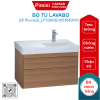 Bộ tủ lavabo treo tường Caesar LF5384/EH05384DWV vân gỗ