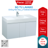 Bộ tủ lavabo treo tường Caesar LF5386/EH05386AV màu trắng