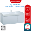 Bộ tủ lavabo treo tường Caesar LF5388/EH05388AV màu trắng