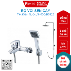 Bộ vòi sen cây CAESAR S403C/BS125 nóng lạnh
