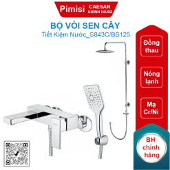 Bộ vòi sen cây CAESAR S843C/BS125 nóng lạnh