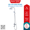 Bộ vòi sen đứng CAESAR S1028S nóng lạnh mạ mờ