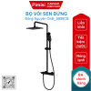 Bộ vòi sen đứng CAESAR S688CB nóng lạnh màu đen dạng phím đàn