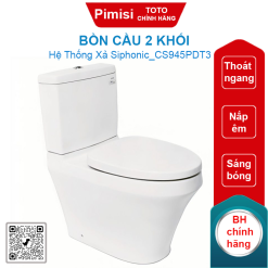 Bồn cầu 2 khối TOTO CS945PDT3 thoát ngang