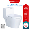 Bồn cầu Caesar C1356 1 khối nắp êm