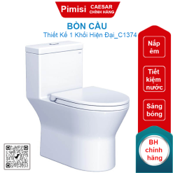 Bồn cầu Caesar C1374 1 khối