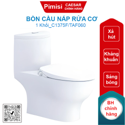Bồn cầu nắp rửa cơ Caesar C1375F/TAF060 1 khối