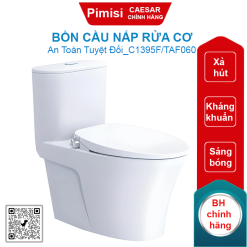 Bồn cầu nắp rửa cơ Caesar C1395F/TAF060 1 khối