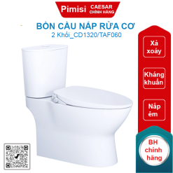 Bồn cầu nắp rửa cơ Caesar CD1320/TAF060 2 khối