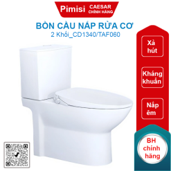Bồn cầu nắp rửa cơ Caesar CD1340/TAF060 2 khối