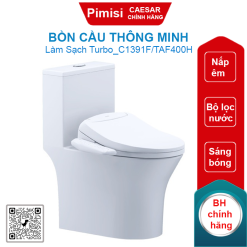 Bồn cầu thông minh Caesar C1391F/TAF400H 1 khối