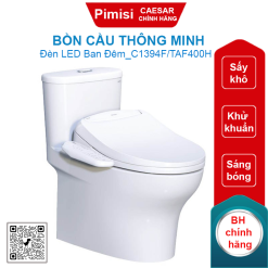 Bồn cầu thông minh Caesar C1394F/TAF400H 1 khối