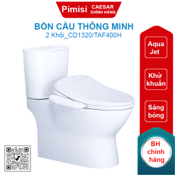 Bồn cầu thông minh Caesar CD1320/TAF400H 2 khối