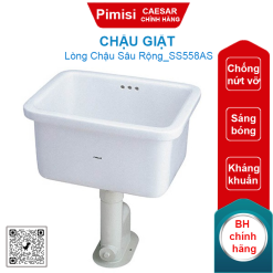 Chậu giặt CAESAR SS558AS bộ xả thoát sàn