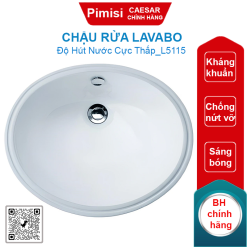 Chậu rửa lavabo Caesar L5115 âm bàn hình oval