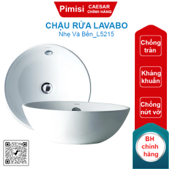 Chậu rửa lavabo Caesar L5215 đặt bàn tròn